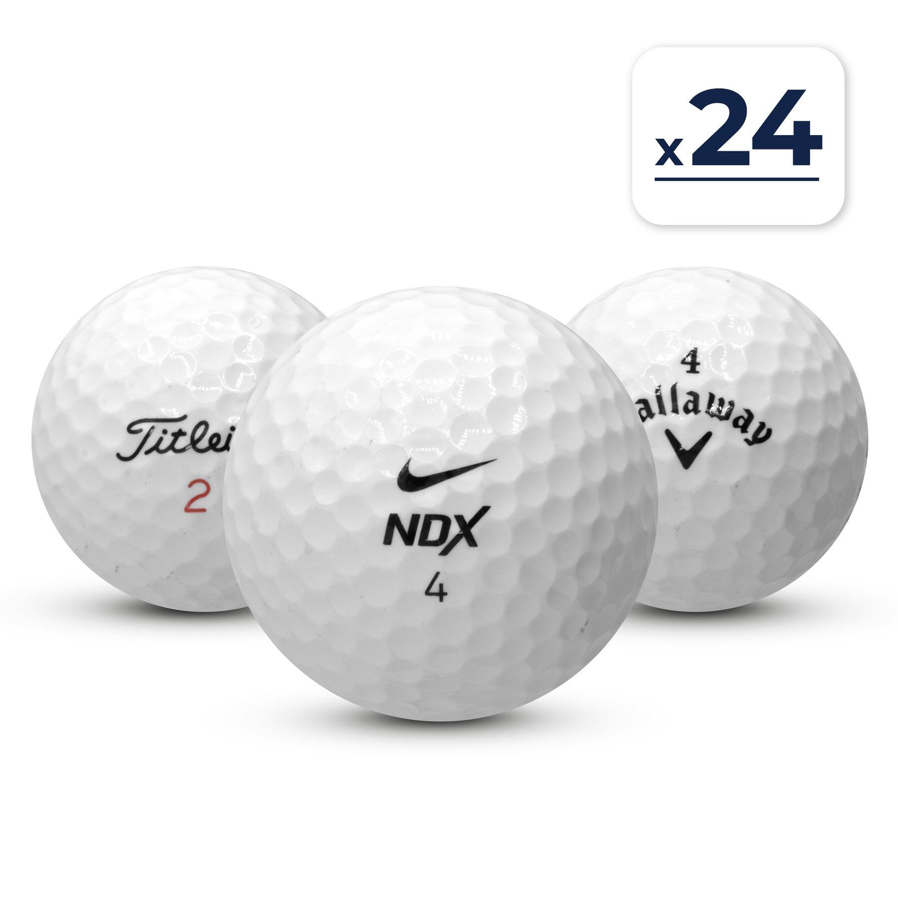 BEEGOLF Segunda Vida - 24 Bolas de Golf Mix Grandes Marcas