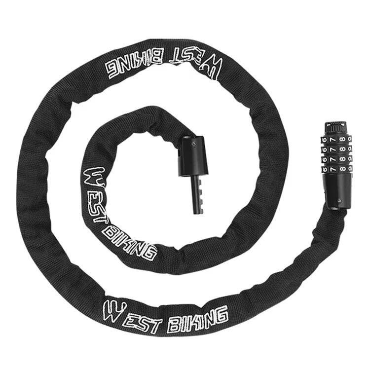 WEST BIKING 1.15m Robust Alloy Bicycle Lock