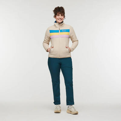 Fleece met capuchon en volledige rits voor dames cotopaxi teca