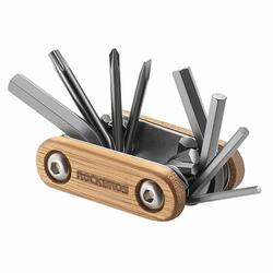 Kit d'outils vélo 8 en 1 ROCKBROS - Acier et Bois - Multifonctionnel