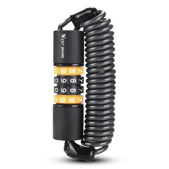Mini lucchetto portatile per casco e bicicletta con combinazione a 4 cifre