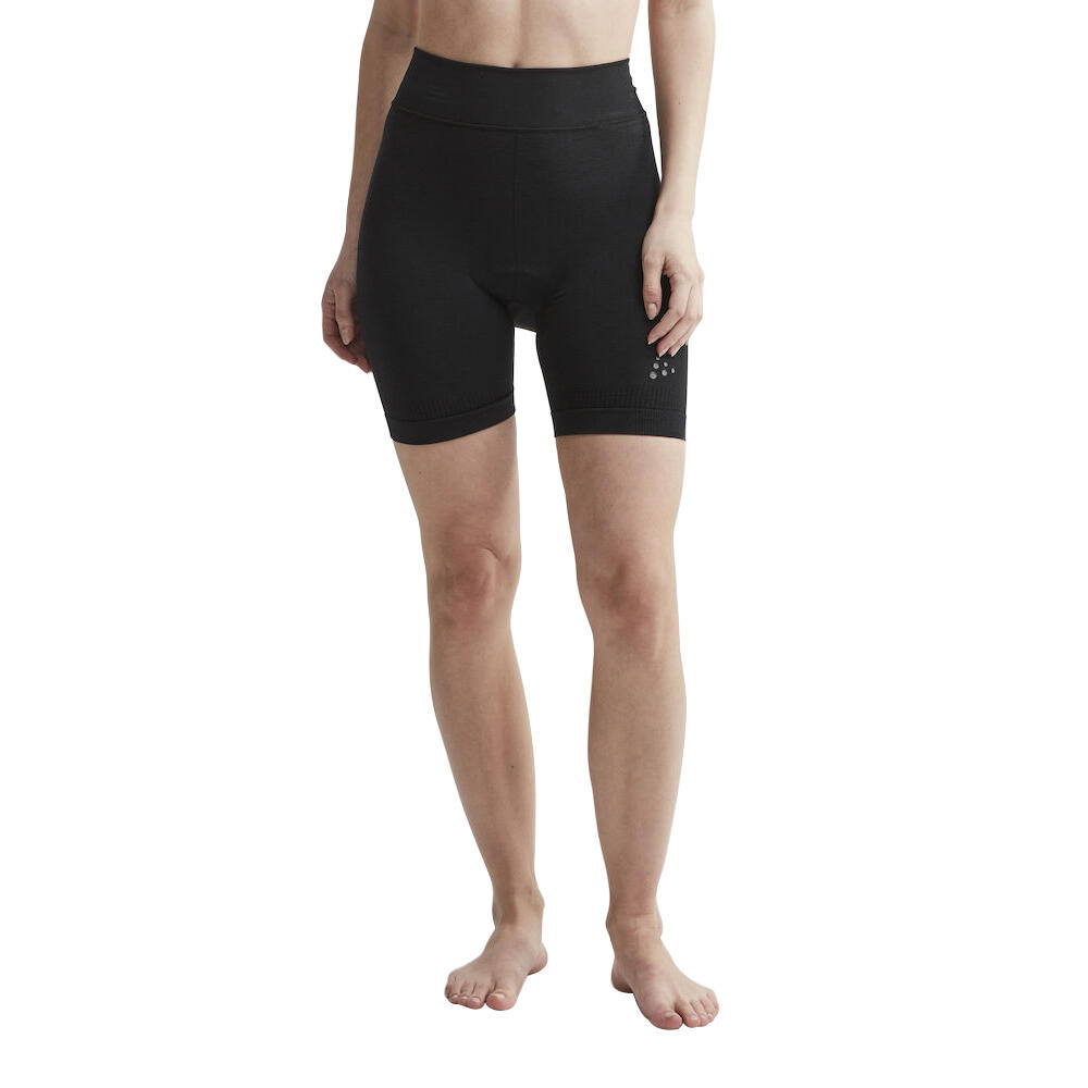 Boxer da donna con pelle artigianale Fuseknit Bike Nero 3/6