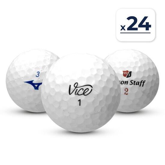 Seconde vie - 24 Balles de Golf MIX JOUEUR CONFIRMÉ - Excellent état