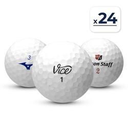 Seconde vie - 24 Balles de Golf MIX JOUEUR CONFIRMÉ - Excellent état