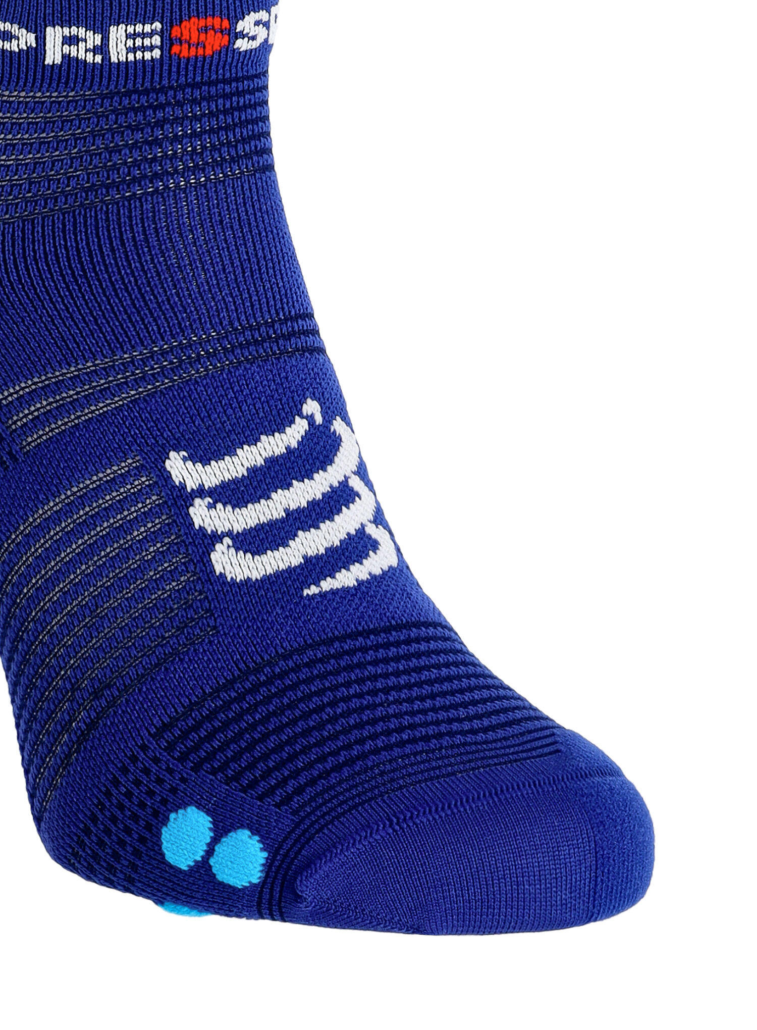 Calzini Compressport Pro Racing Socks v4.0 Run Low Blu 6/6