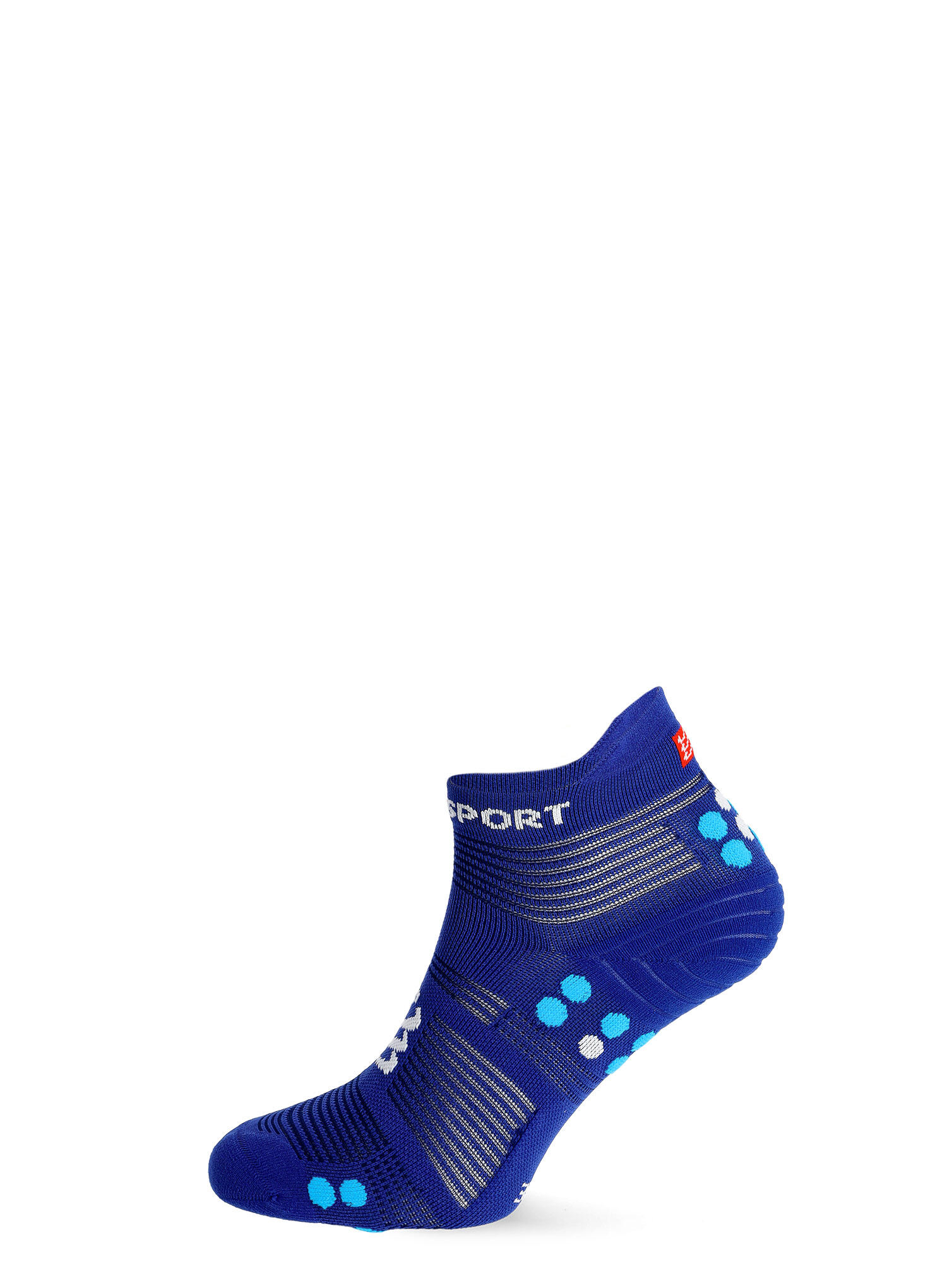 Calzini Compressport Pro Racing Socks v4.0 Run Low Blu 4/6