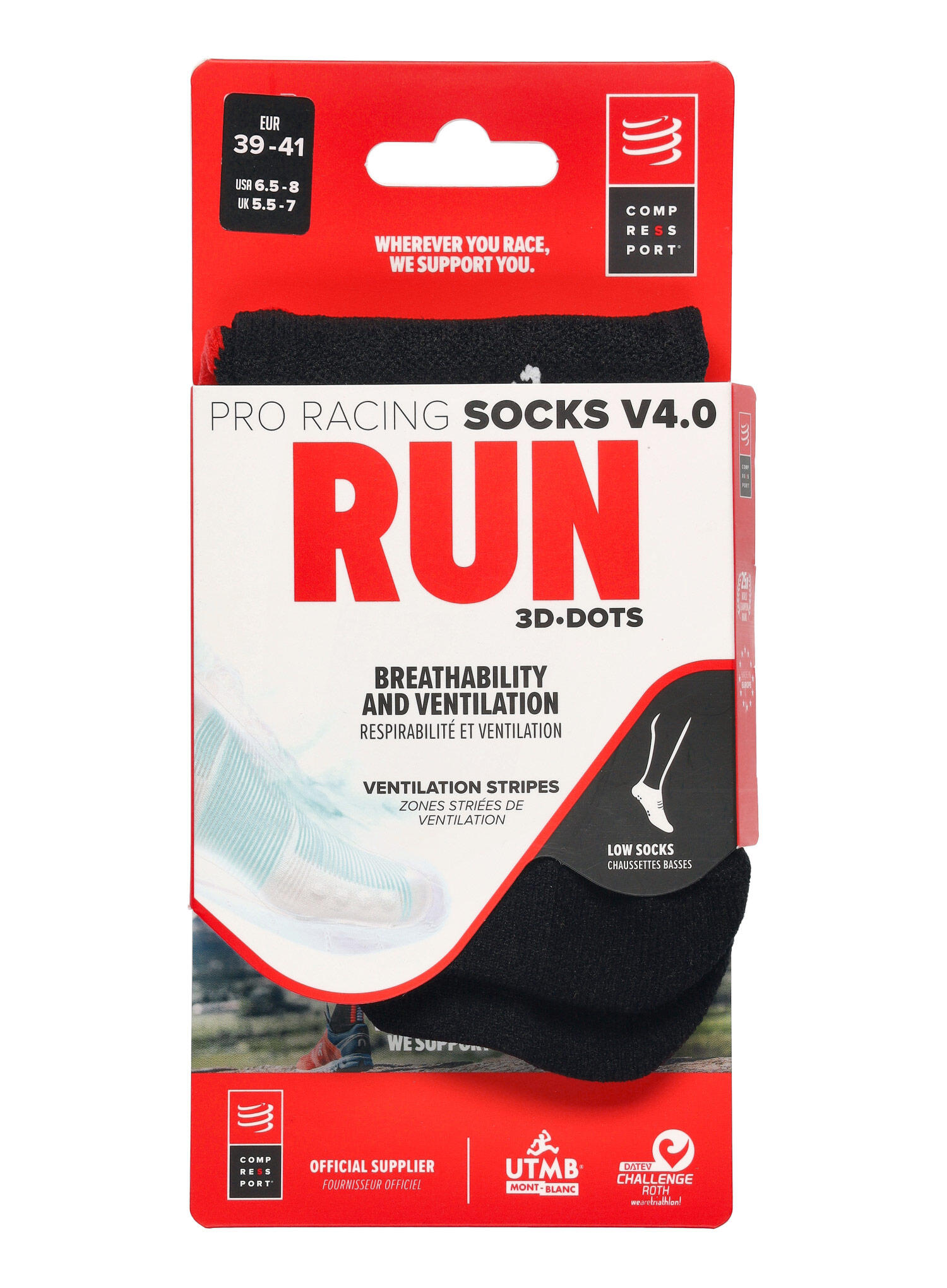 Socken Pro Racing Socks v4.0 Run Low COMPRESSPORT 5/7