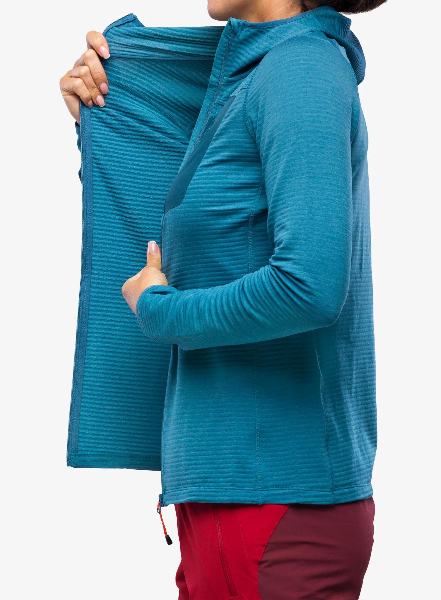Polaire à Capuche Femme Mountain Equipment Lumiko Bleu 6/7