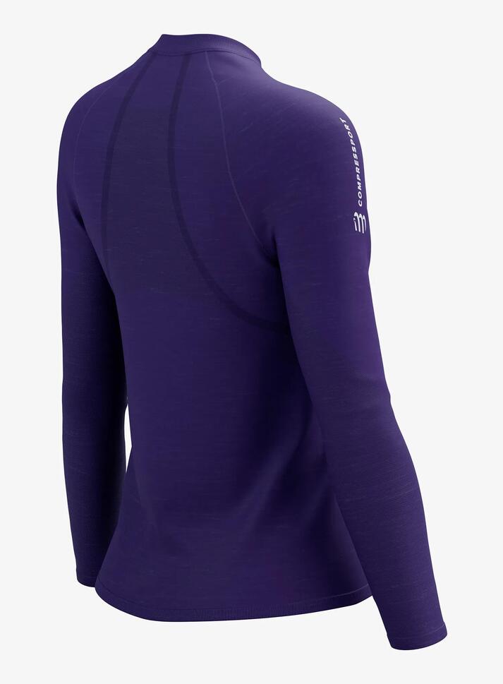 Bluza do biegania damska Compressport Trail HZ LS Tshirt W