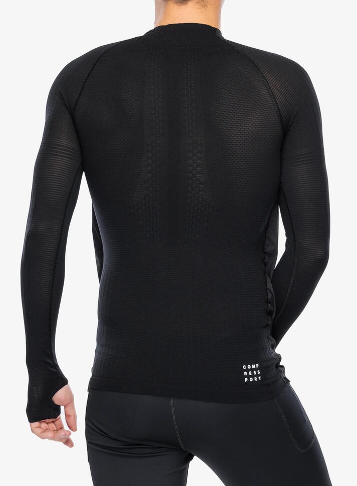 Bluza z zamkiem unisex Compressport Hurricane Windproof Seamless HZ Top