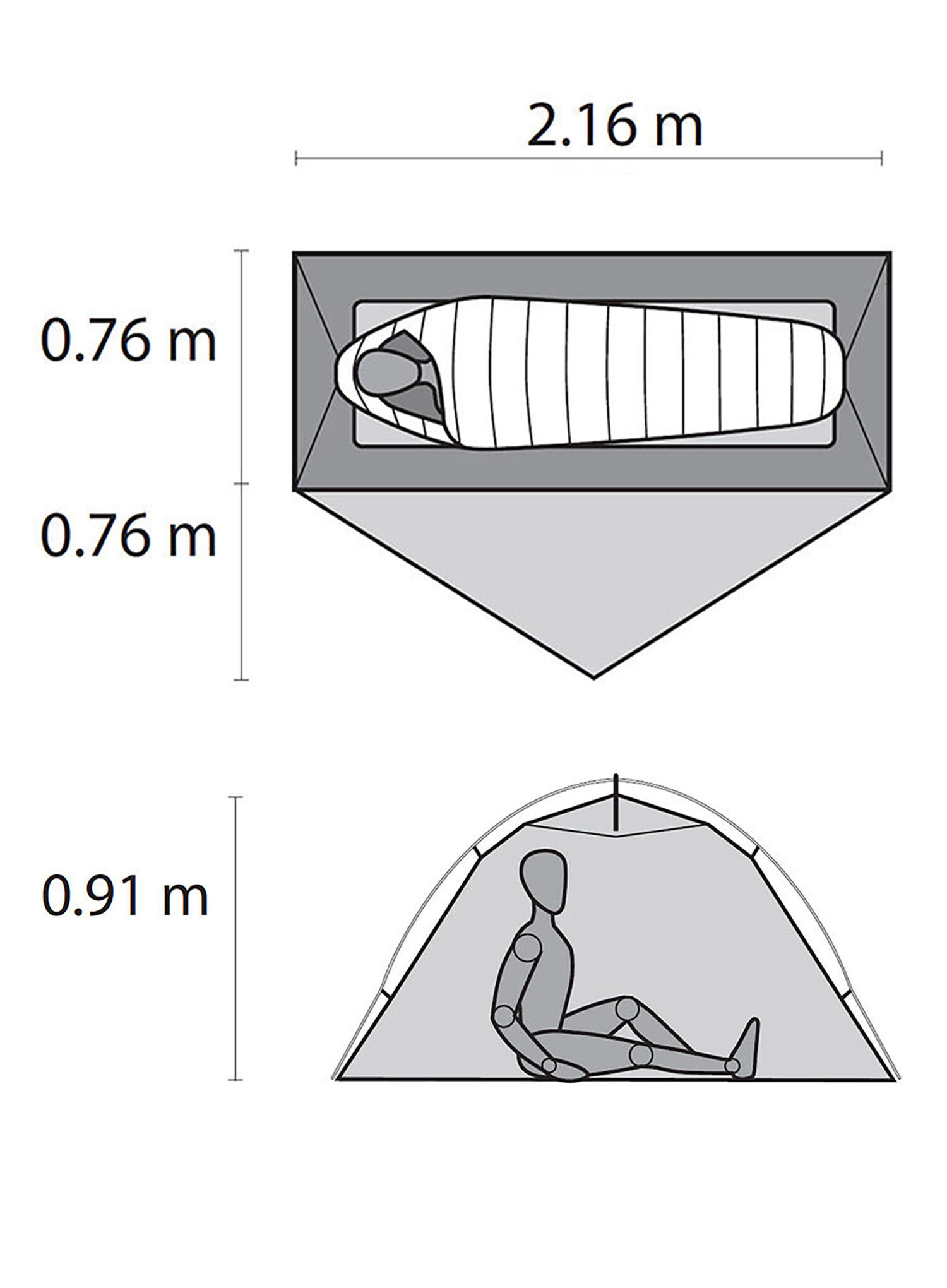 Tente MSR Hubba NX 1 place verte ultralégère 1,12 kg 2/5