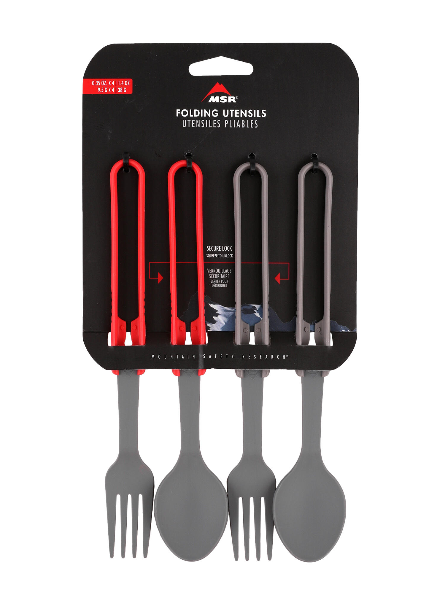 MSR faltbares Besteck-Set 4-tlg Polypropylen BPA-frei kompakt 4/4