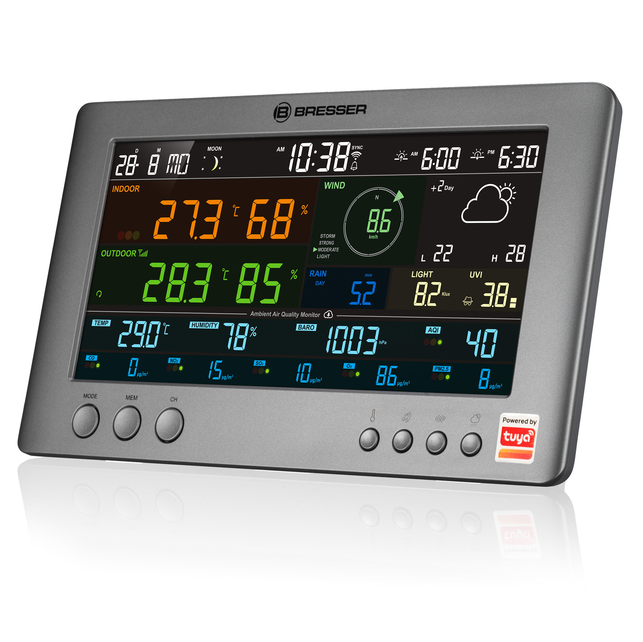 Station Météo Intelligente Tuya Profi avec Capteur 7-en-1 2/7