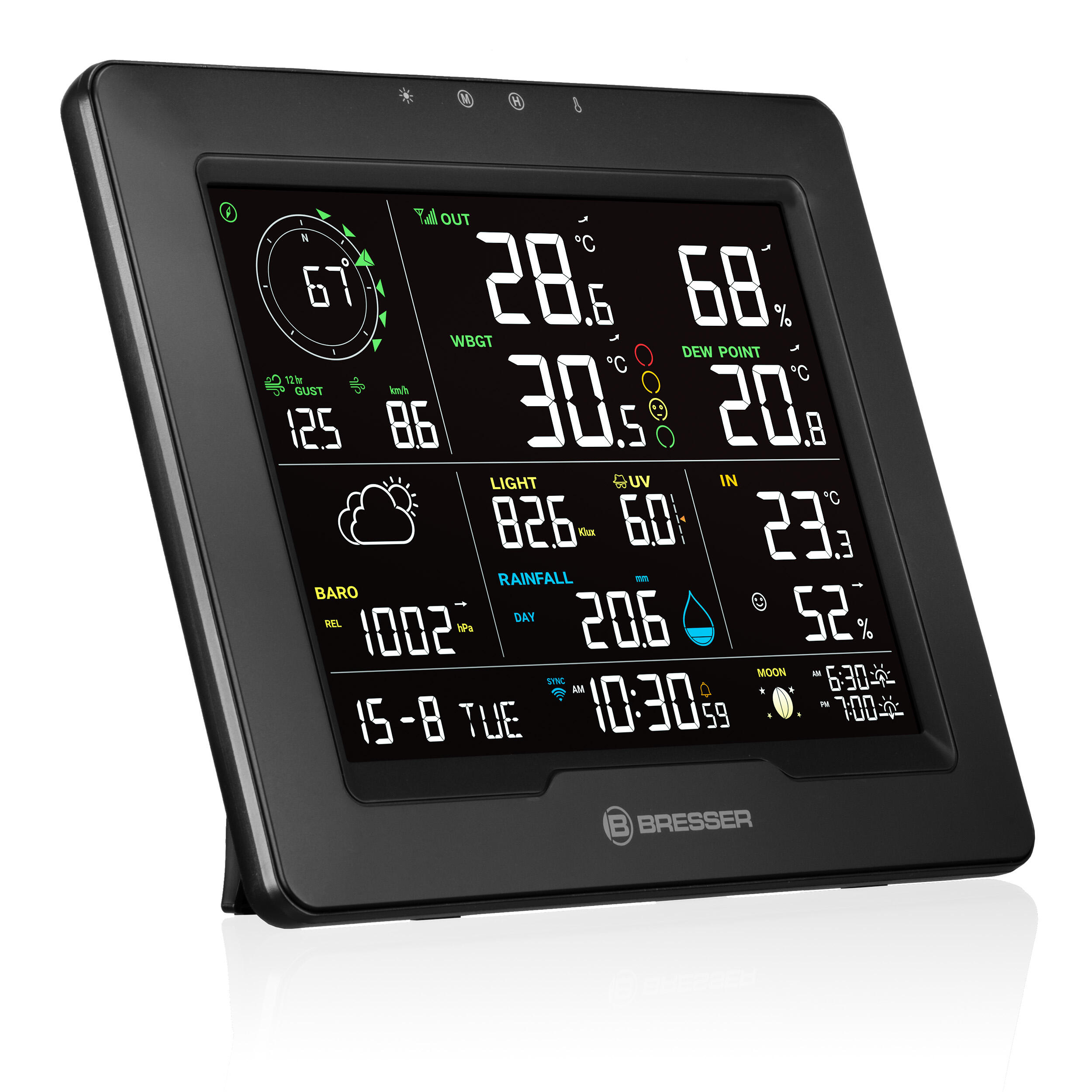 Station météo connectée WiFi 8-en-1 avec indice de chaleur Sahara TB 4/7
