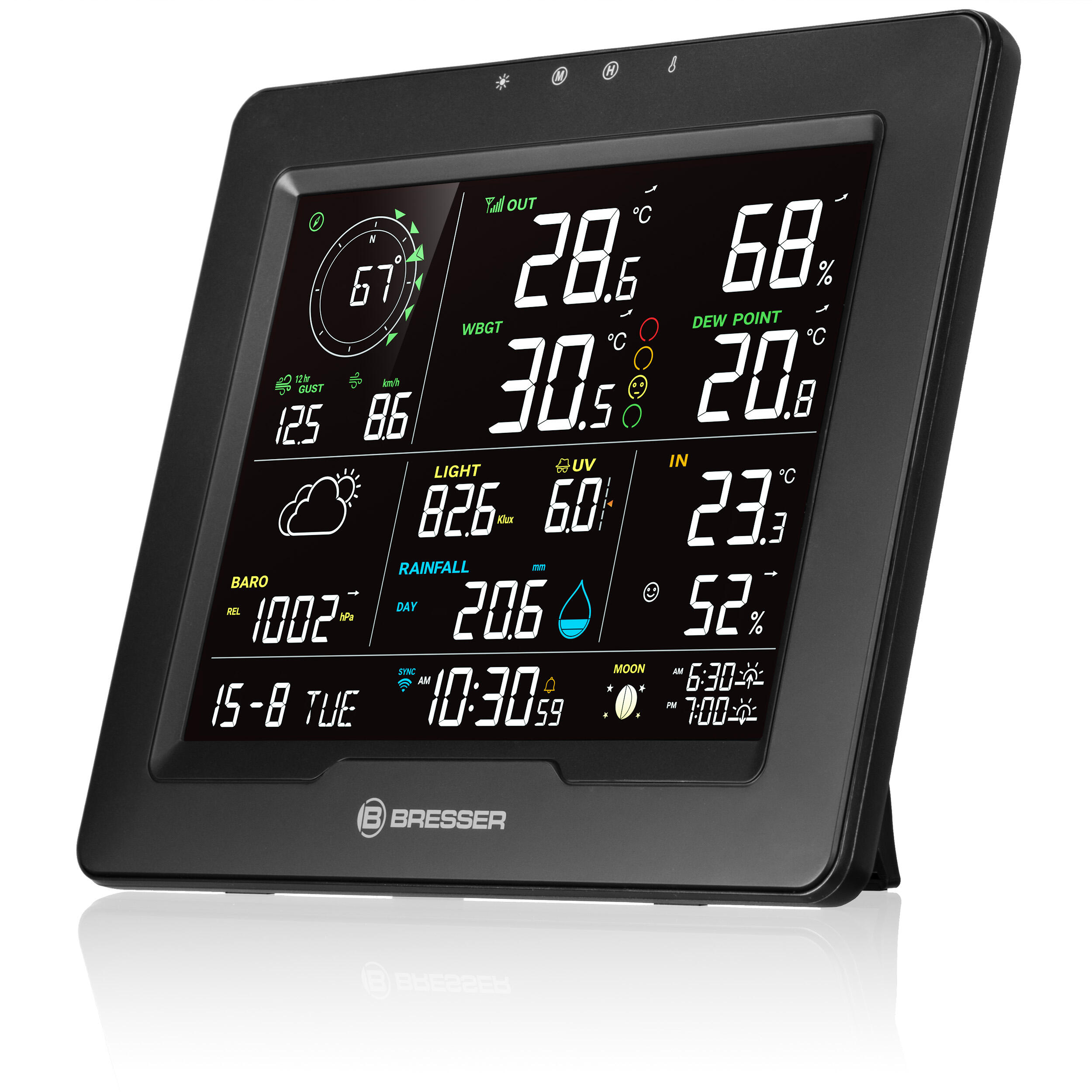 Station météo connectée WiFi 8-en-1 avec indice de chaleur Sahara TB 3/7