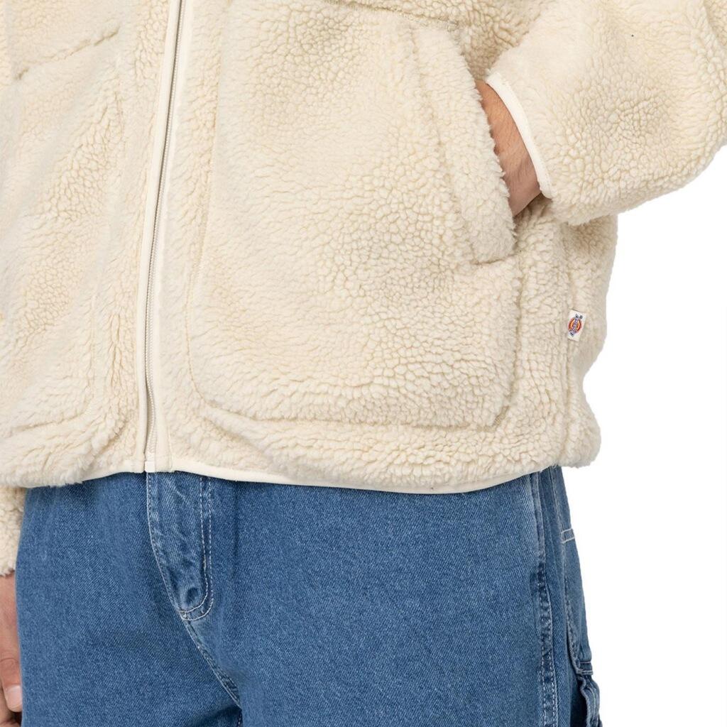 Jaqueta Dickies Modelo Mount Hope Fleece Whit Cor Branco 4/5