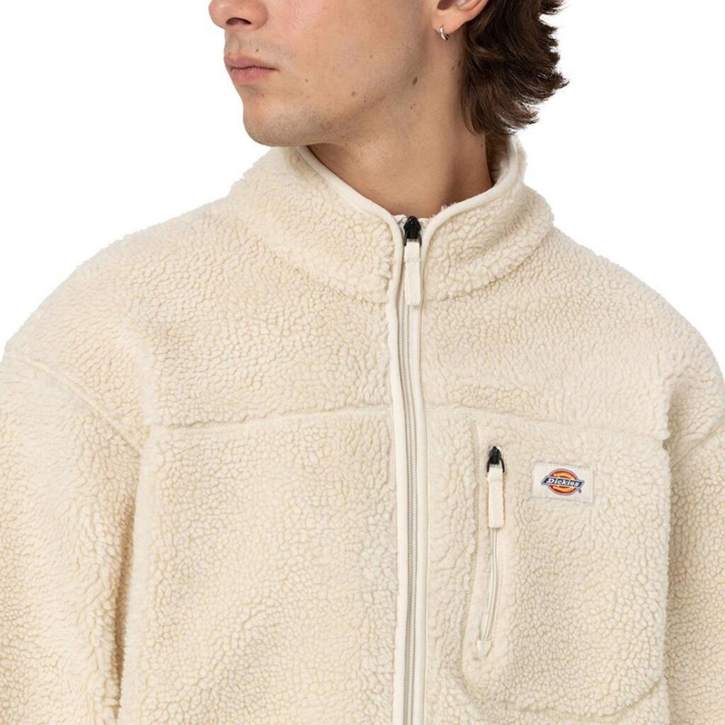 Jaqueta Dickies Modelo Mount Hope Fleece Whit Cor Branco 3/5