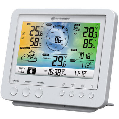 BRESSER zusätzliche / Ersatz-Basisstation für 7002581 Wetterstation. weiß