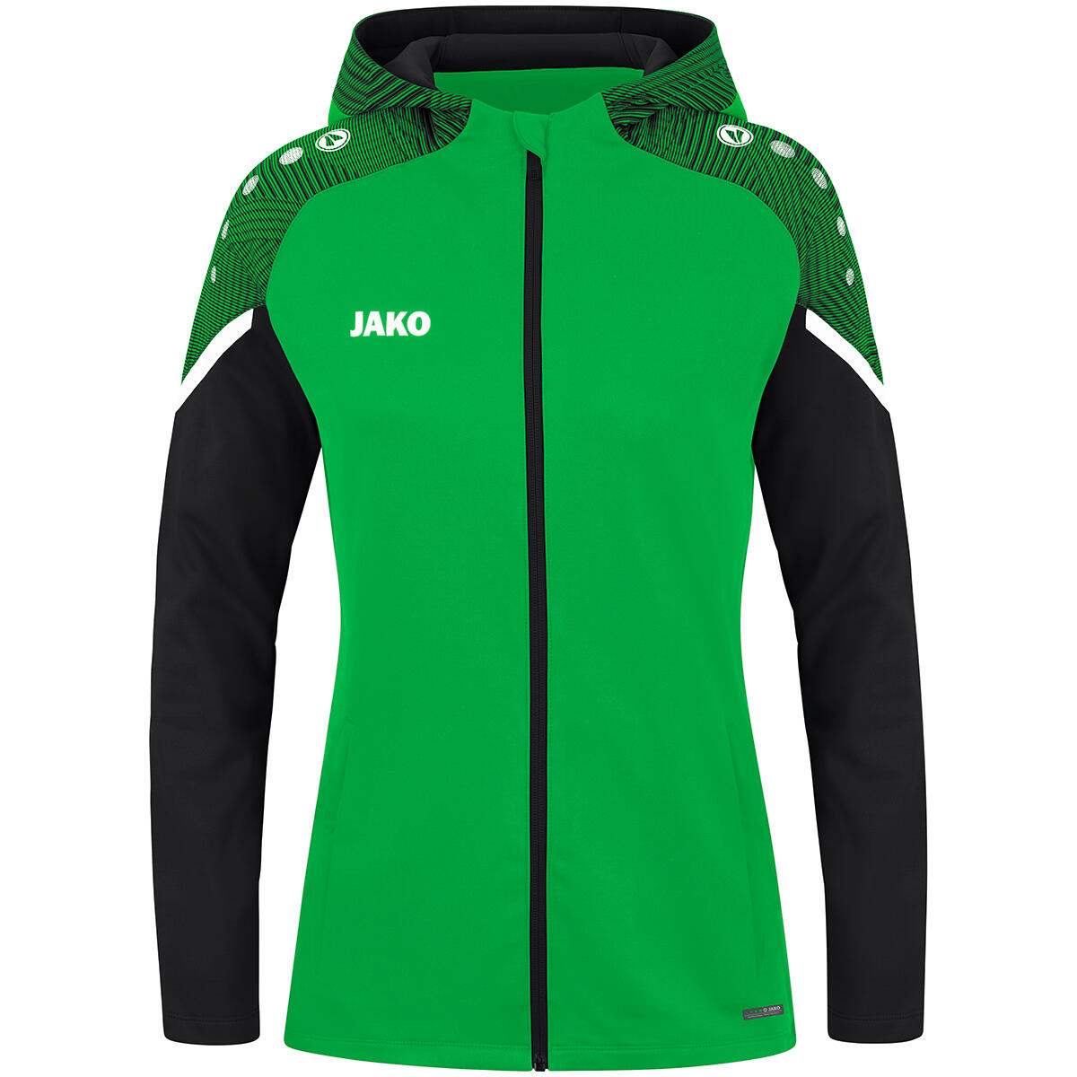 Jako - Veste De Survêtement À Capuche Femme Jako Performance - Sweat-shirt - Noir|vert - Decathlon