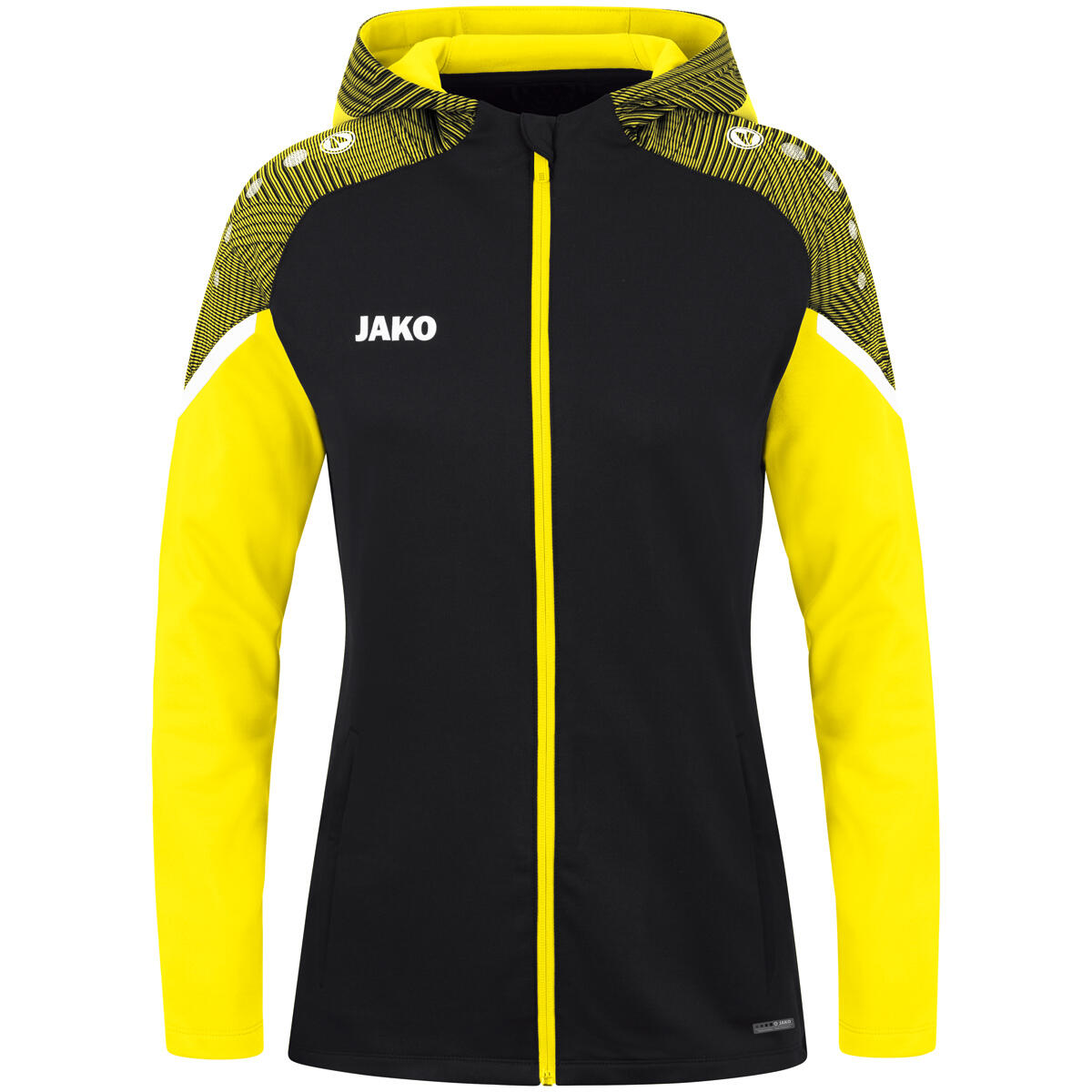 Jako - Veste De Survêtement À Capuche Femme Jako Performance - Sweat-shirt - Jaune|noir - Decathlon