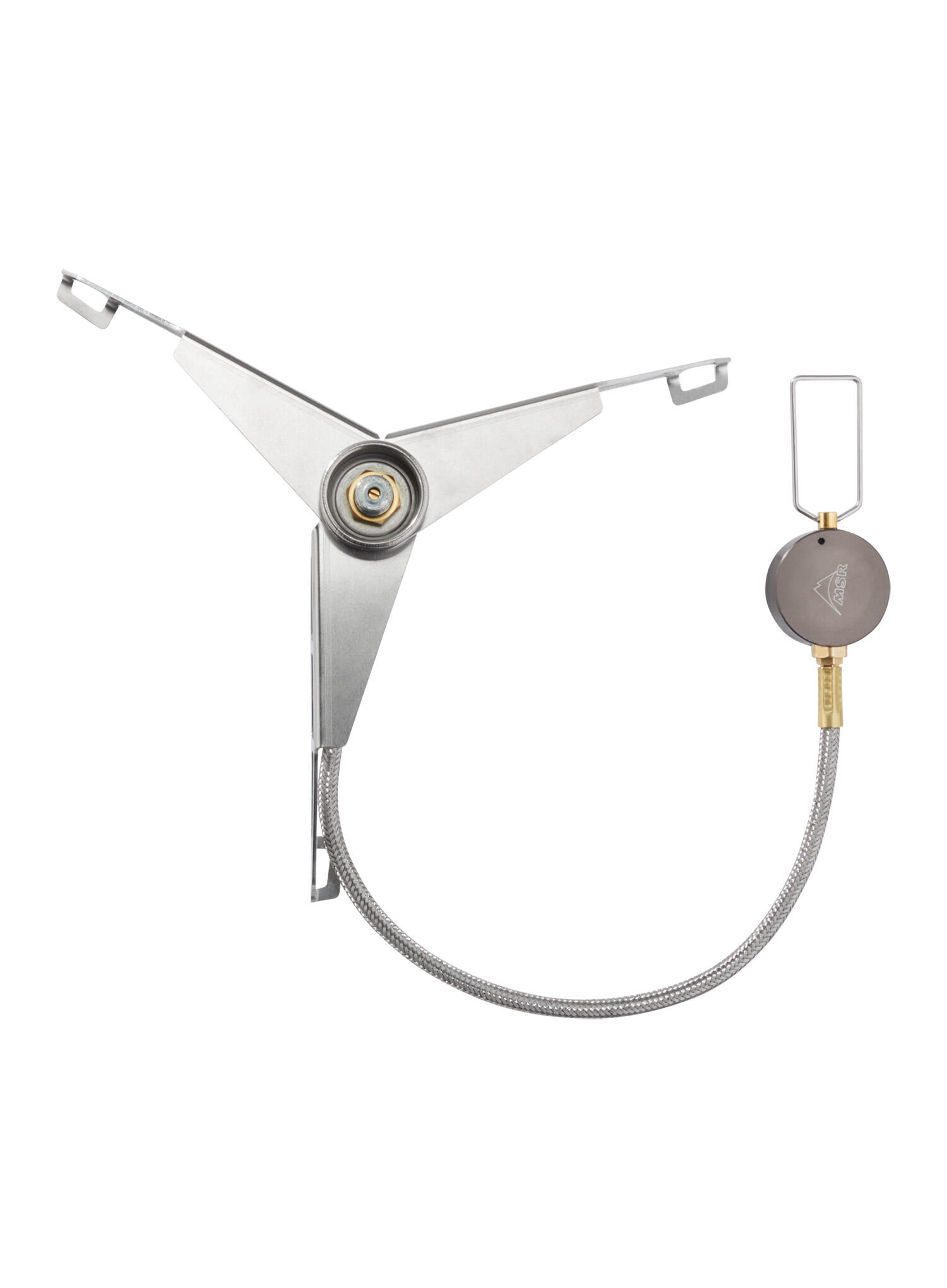 Adaptateur déporté MSR LowDown inox, pieds repliables, stabilité flamme 2/7