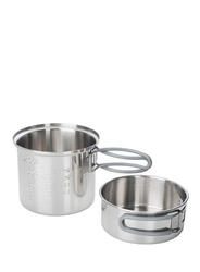 Casserole Esbit inox 1 L avec couvercle 475 ml et poignées repliables