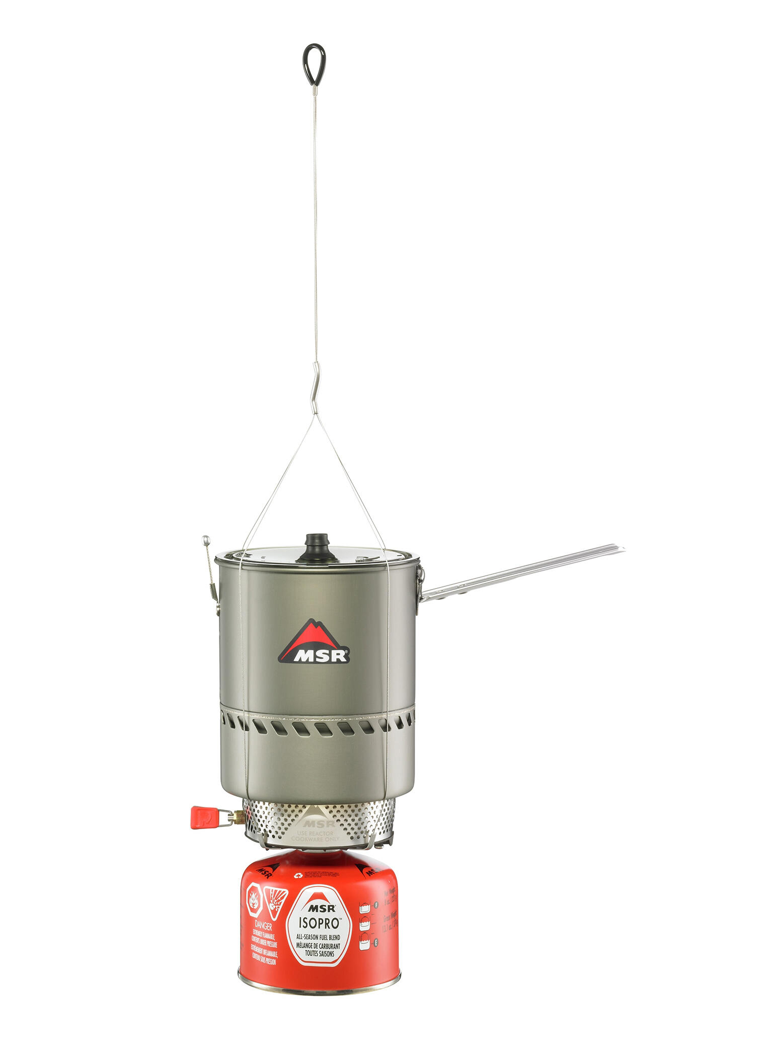 Kit suspension MSR Reactor ultra léger câble 28 g compatible casseroles Reactor 2/2
