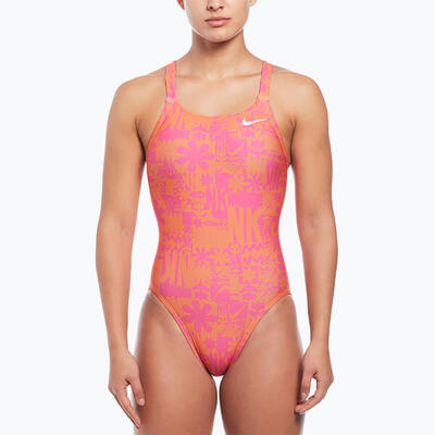 Nike hydrastrong solid fastback zwempak uit één stuk voor dames