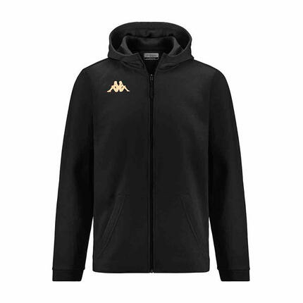 Veste à capuche manches longues homme Giordizi noir