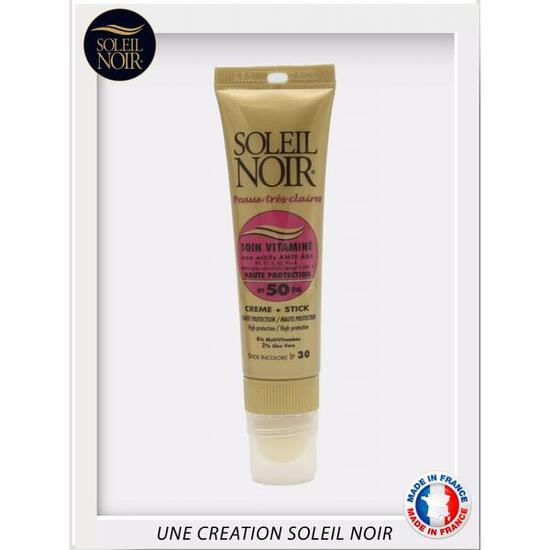 SOLEIL NOIR COMBI SOIN VITAMINE 50 + STICK IP30 2024