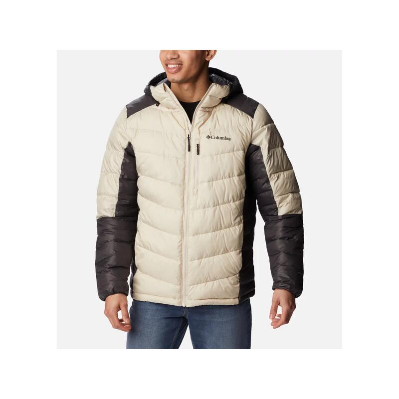 Columbia - Columbia Doudoune À Capuche Labyrinth Loop™ Homme - Dark Stone/shark - Veste - Blanc - 42 M/l - Decathlon