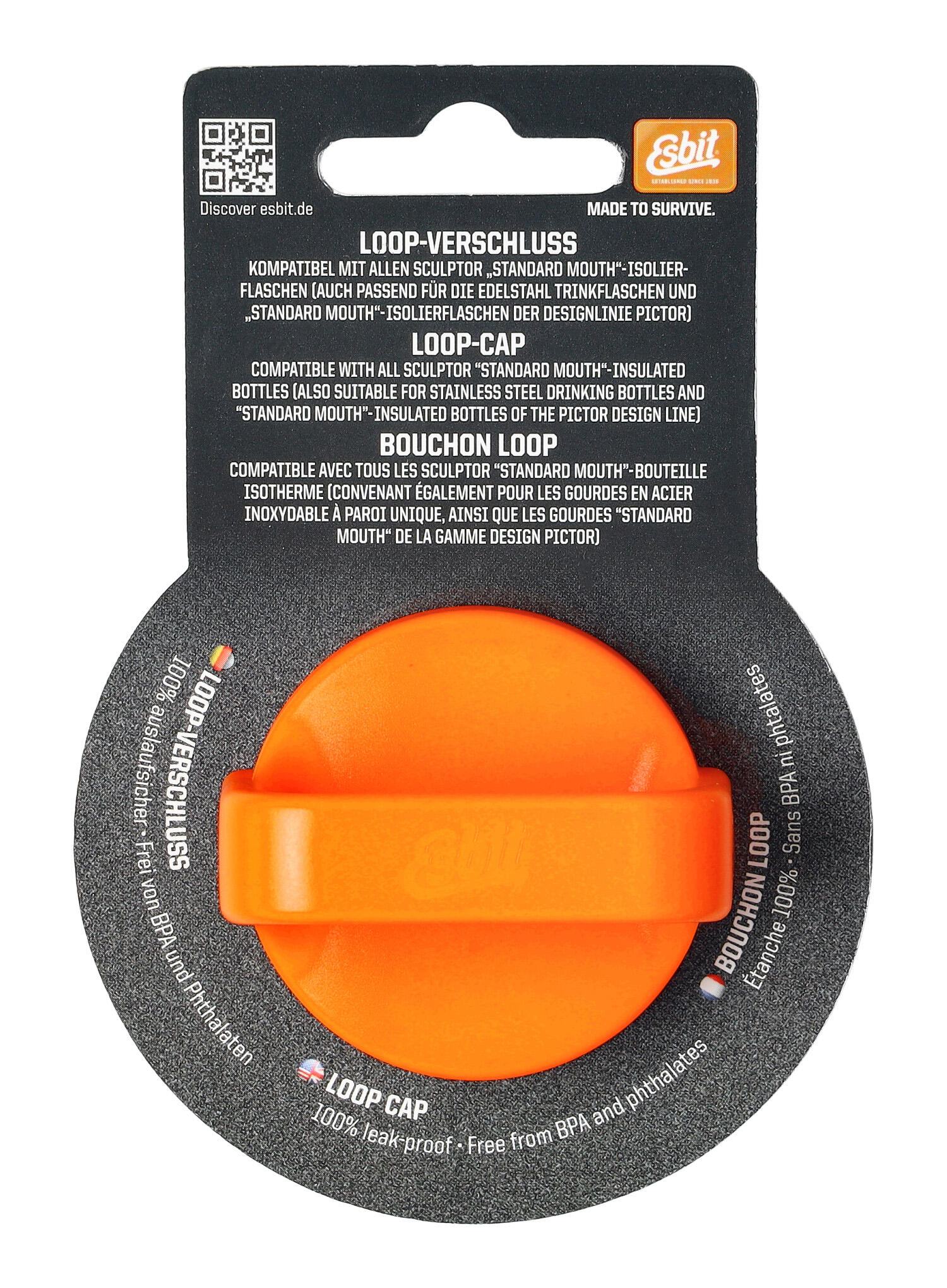 Korek do butelek Esbit Sculptor Stopper - orange 4/6