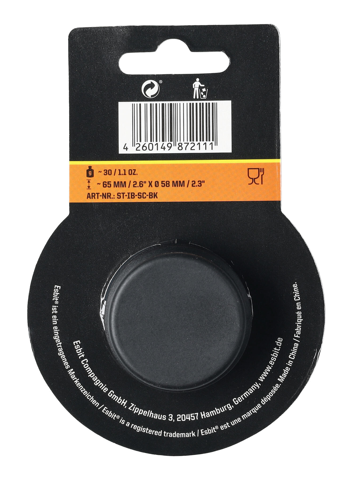 Korek do butelek Esbit Sculptor Stopper - black 5/6