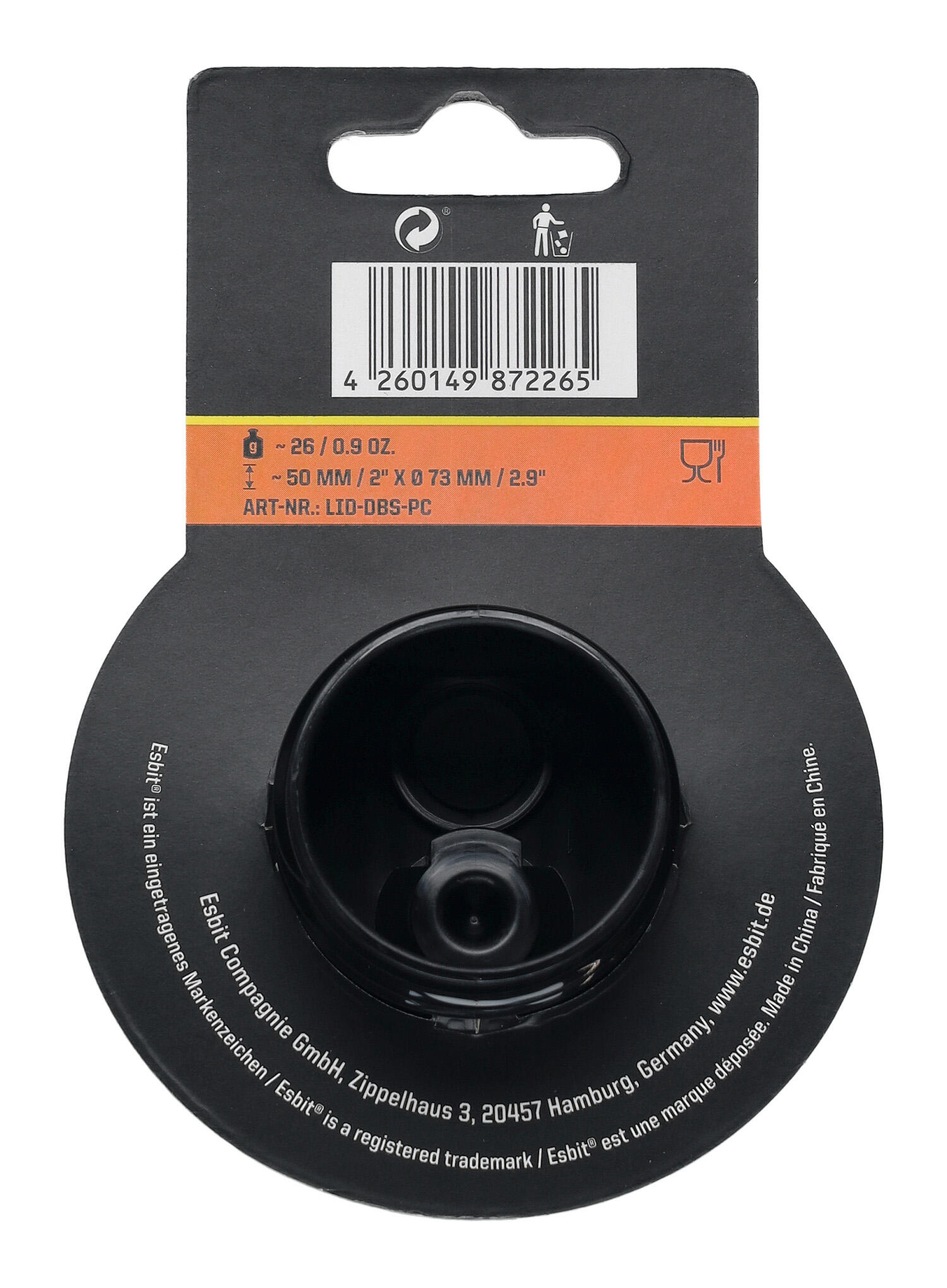 Korek do butelek Esbit Pictor Lid - black 4/4