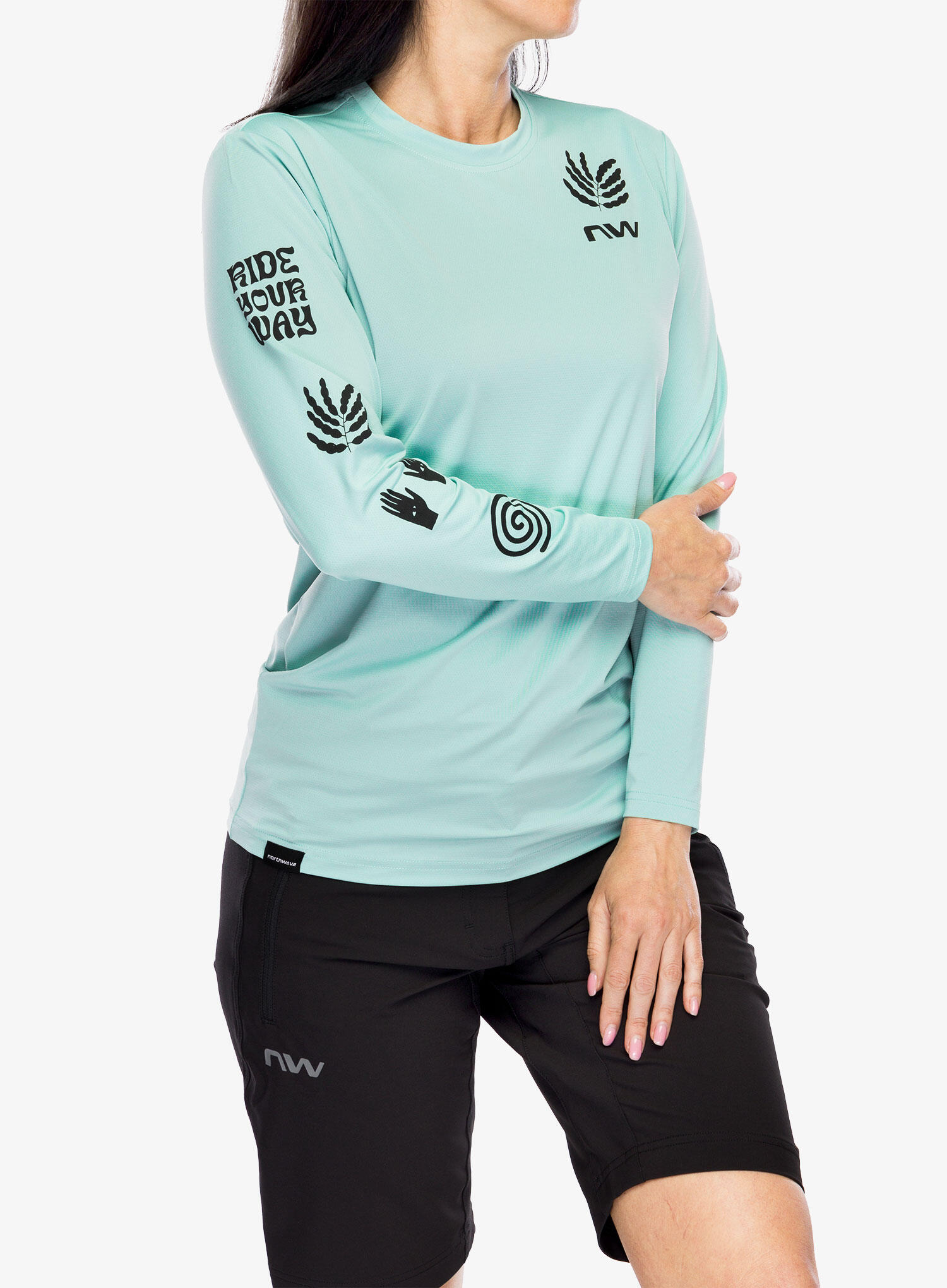 Maillot Manches Longues Femme Northwave Xtrail Bleu 3/6