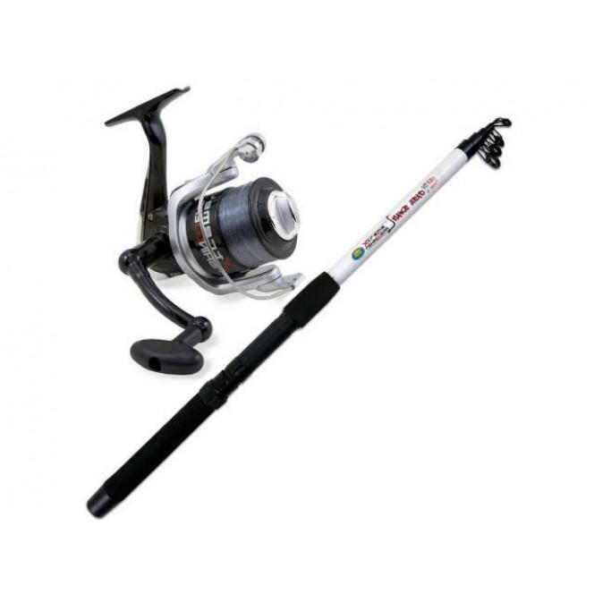 LINEAEFFE Conjunto Pesca á Boia Snake Head 2,10m e Carreto 20
