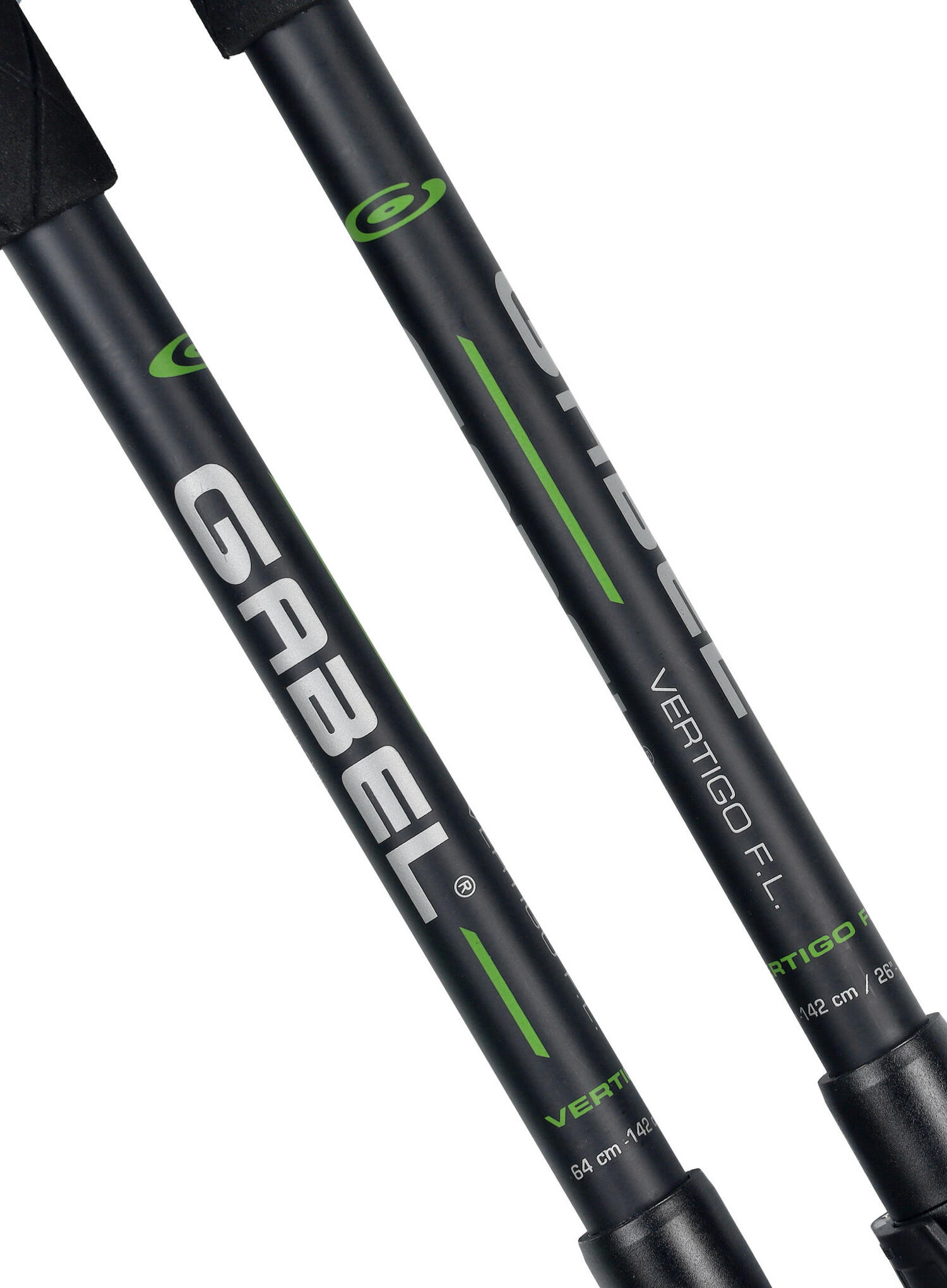 Bastón de trekking VERTIGO FL (1 PAR) Gabel negro 6/7