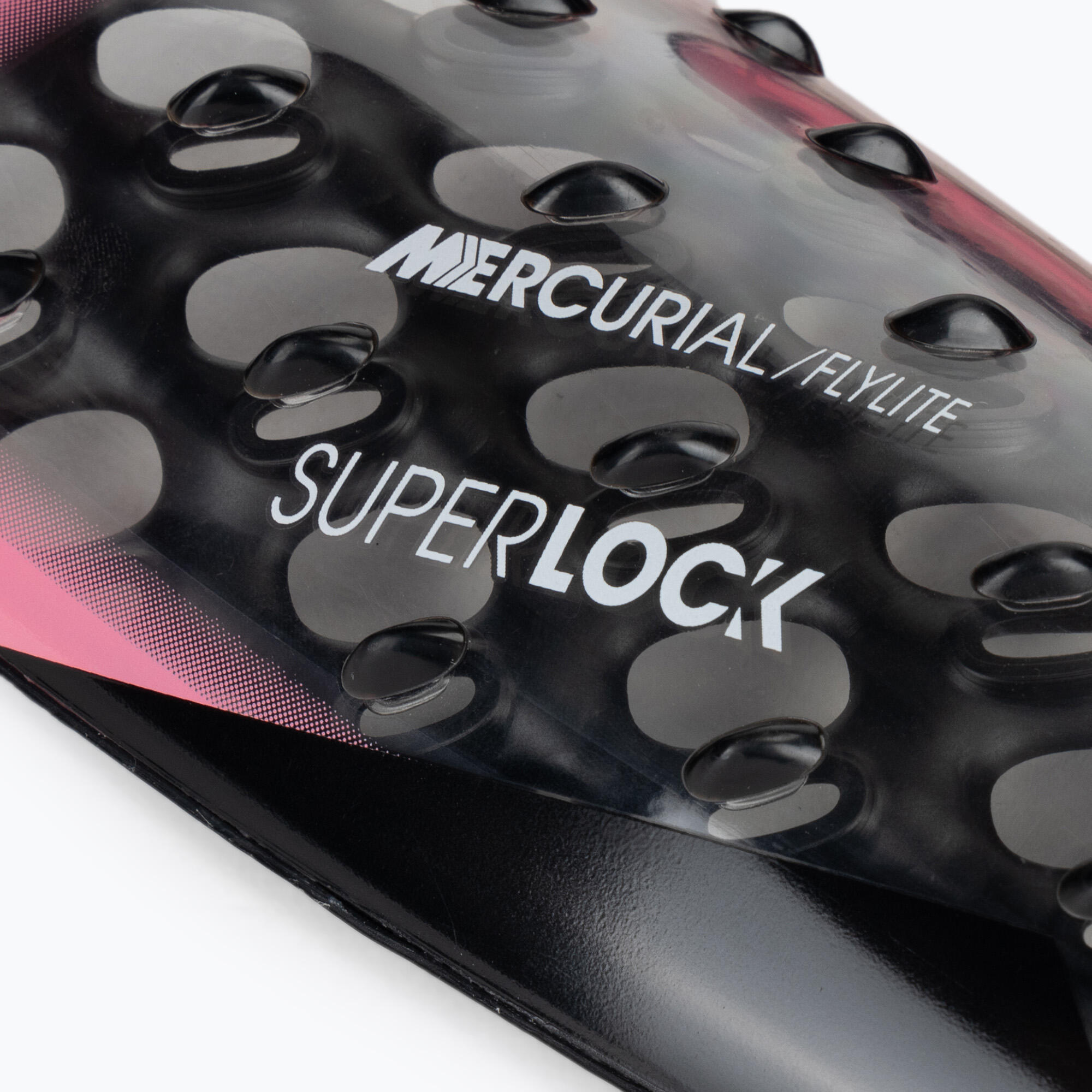 Childrens/Kids Mercurial Flylite SuperLock SlipIn Shin Guards (Black/Pink) 4/5