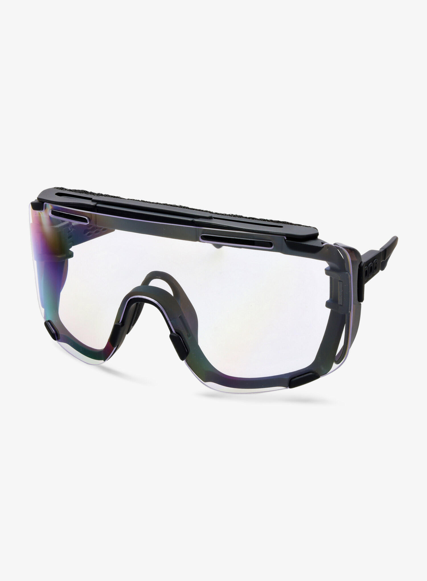 Okulary rowerowe POC Devour Glacial - black/clarity universal/grey 2/7