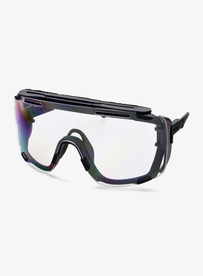 Okulary rowerowe POC Devour Glacial - black/clarity universal/grey