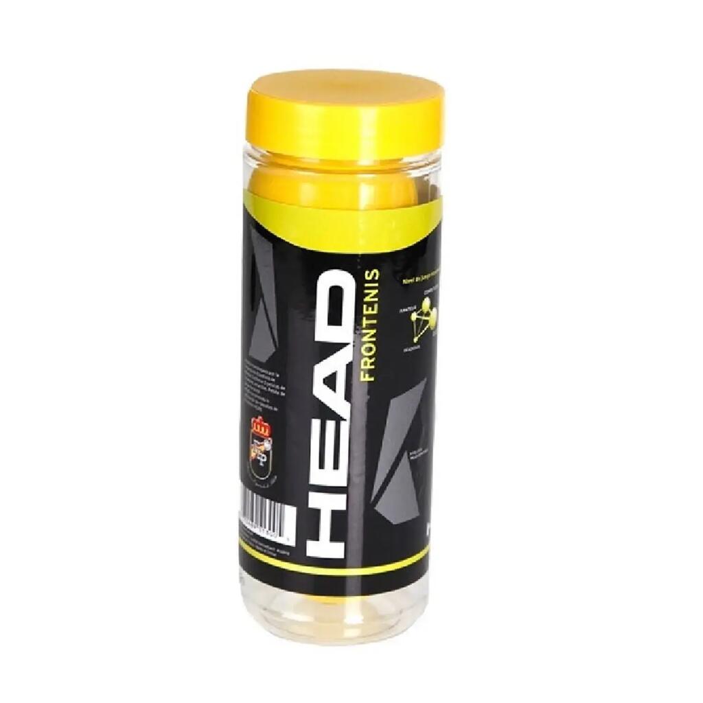 Jar 3 Head Yellow Frontenis Balls
