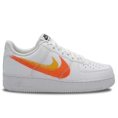 Nike Air Force 1 Low '07 Spray Paint Swoosh Safety Orange