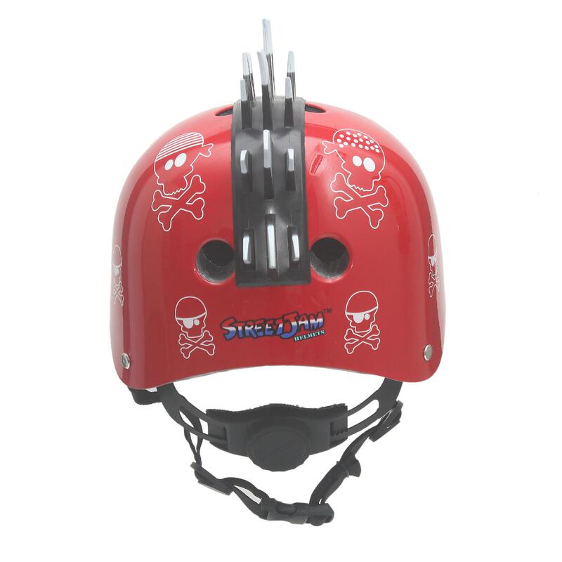 Casque Enfant Street Jam Pirate 3D 52-54 cm Rouge