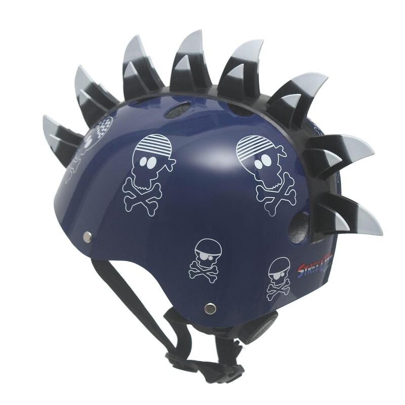 Kinderfietshelm Street Jam Pirate 3D 52-54 cm Blauw