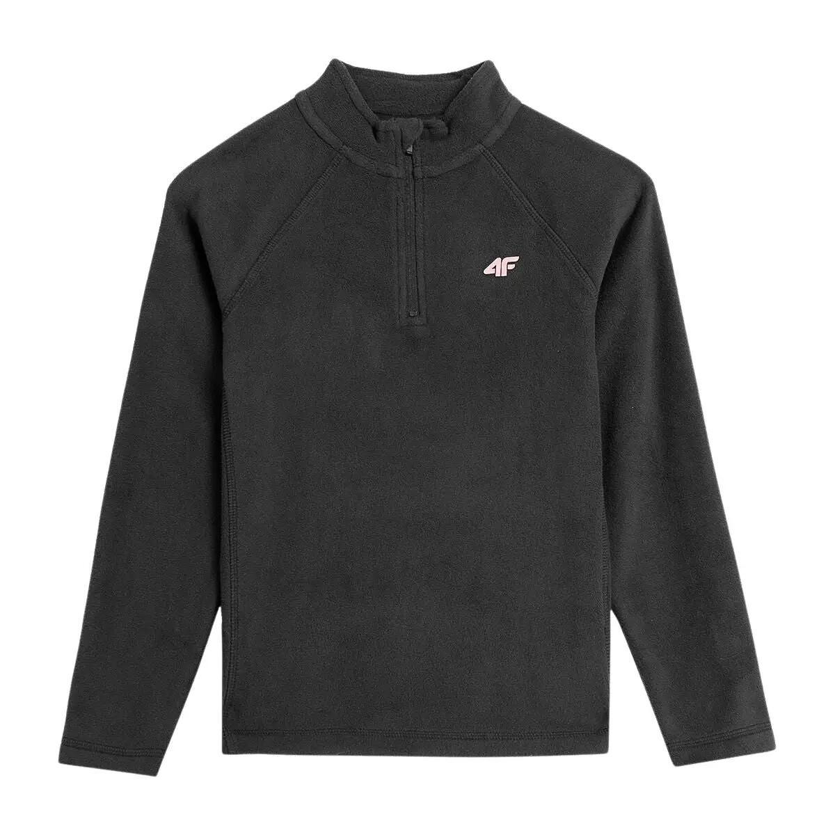 BLUZA DZIEWCZĘCA 4F Z KAPTUREM NIEROZPINANA Z NADRUKIEM 2/9