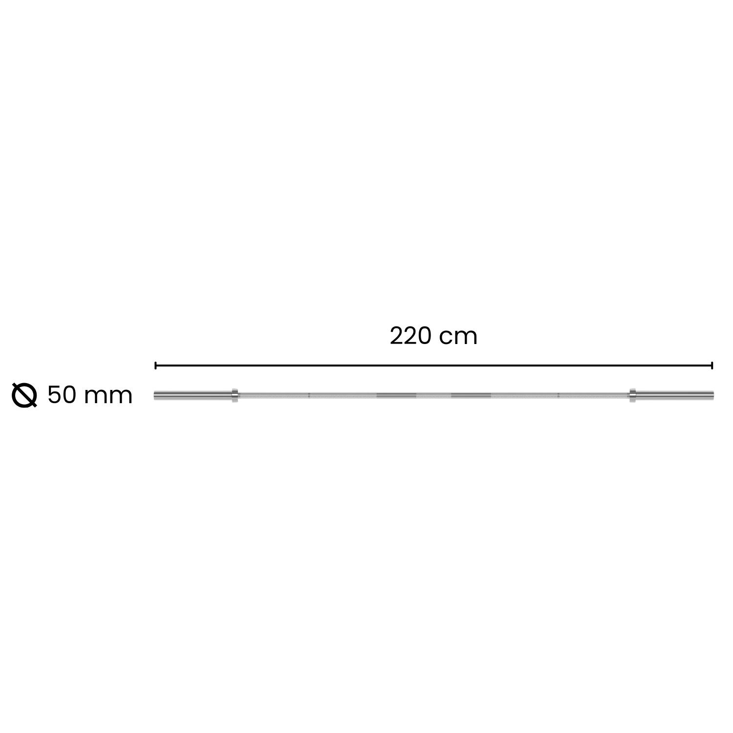 Olympische halterstang 50 mm - 220 cm | 330 kg 5/6