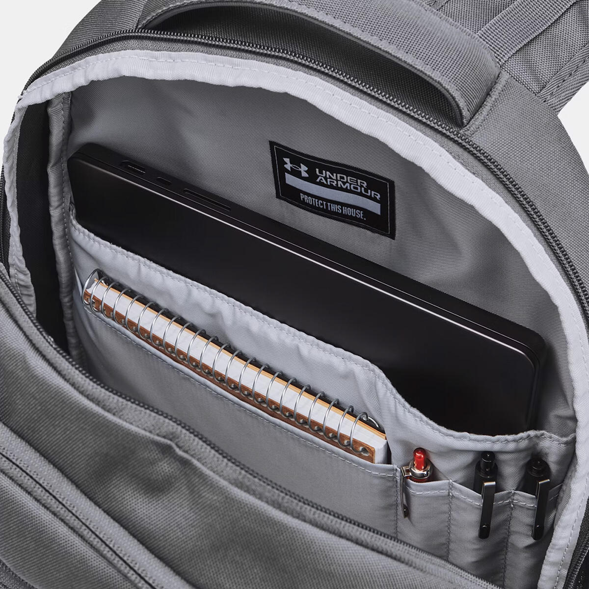 Zaino Under Armour 29l Hustle 6.0 Mimetico Grigio 3/7