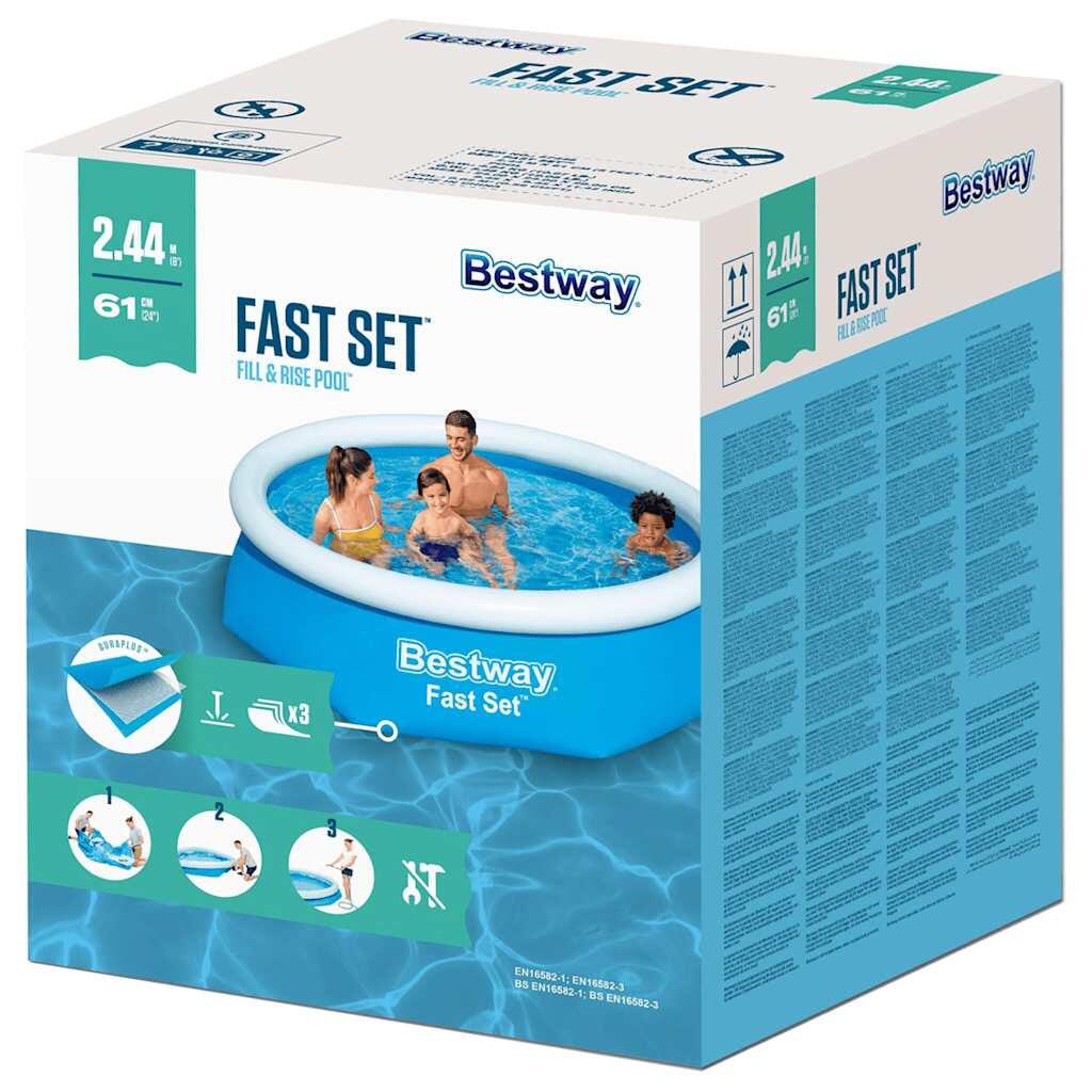 Bestway Piscine gonflable ronde 244x66 cm 57265 5/5