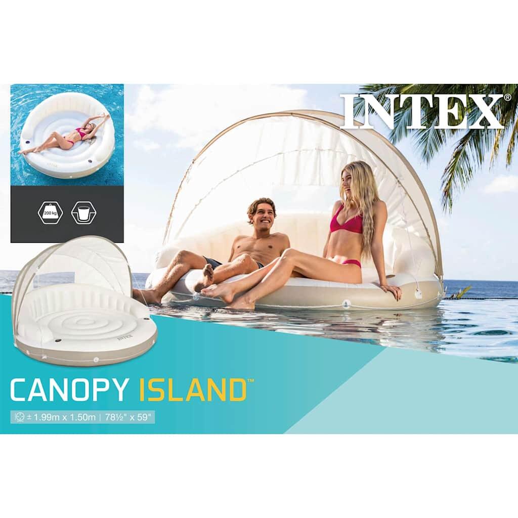 Intex Espreguiçadeira flutuante ilha com toldo 199x150 cm 58292 EU 4/4
