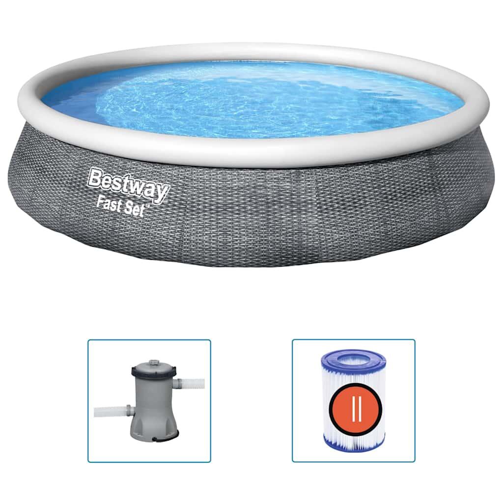 Bestway Ensemble de piscine gonflable Fast Set avec pompe 396x84 cm 2/5